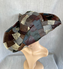 Unisex Leather Patchwork