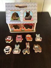 J’adore Wooden Farmyard Shape Sorter Baby Toy Jigsaw 