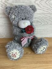 Me To You Tatty Teddy Bear 11" Gray Plush Rose Valentine Gift Collectible