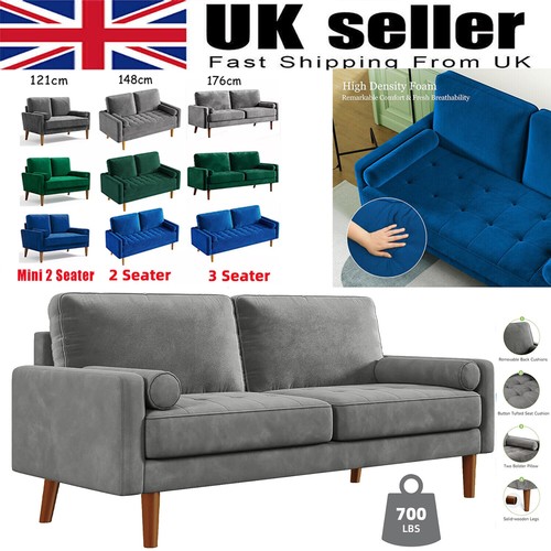Seater velvet sofa modern - 2/3,