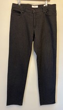 Brax Trousers Mens W36 L34 Charcoal Grey Cadiz Straight Stretch Chino Pants