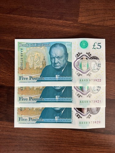 Consecutive five pound - 3x,