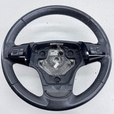 VAUXHALL CORSA D STEERING WHEEL 13229631 LEATHER CONTROL 10-14
