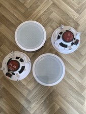 Pyle 250W 2-way-in-ceiling speaker, 8” midbass speaker directable 1” speaker