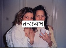 35mm Slide Girls CLOSE TOGETHER Snap DATED 1990 Original FREE UK POST