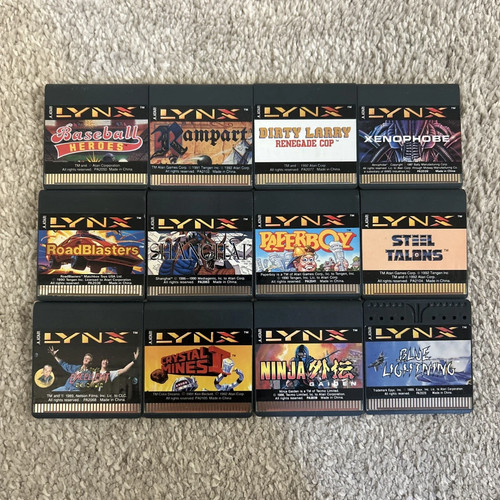 Atari lynx games bundle 12 - atari,