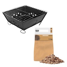 Fresh Grills Portable BBQ with Oak Wood Chips