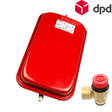 Main Expansion Vessel Kit 8L 5114691 & Main Pressure Relief Valve 248056