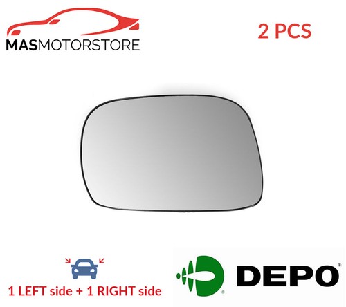 Rear view mirror glass pair - rear,