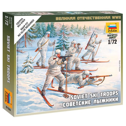 Zvezda 6199 soviet ski - soviet, troops