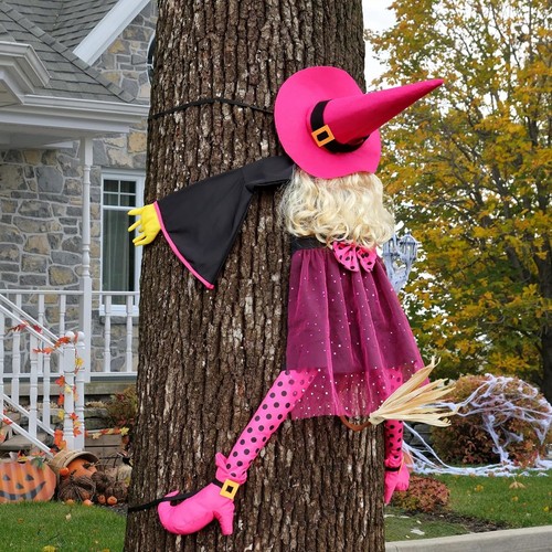 Pink crashing witch - crashing,