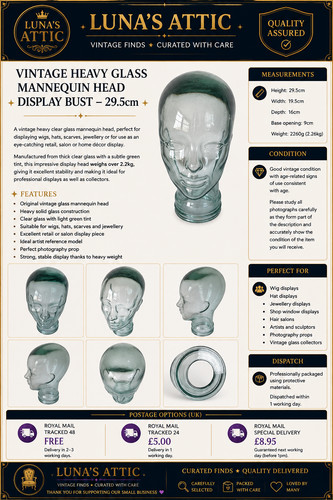Vintage heavy glass - vintage,