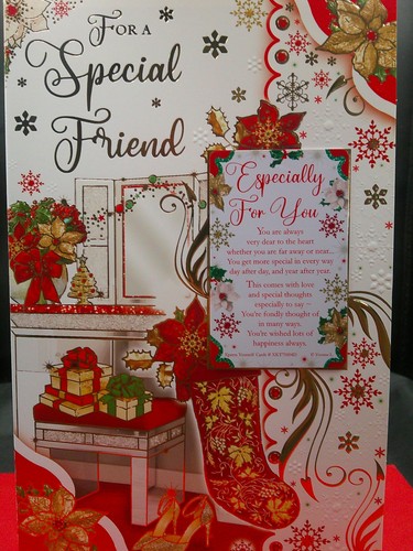 Special friend christmas card - special,