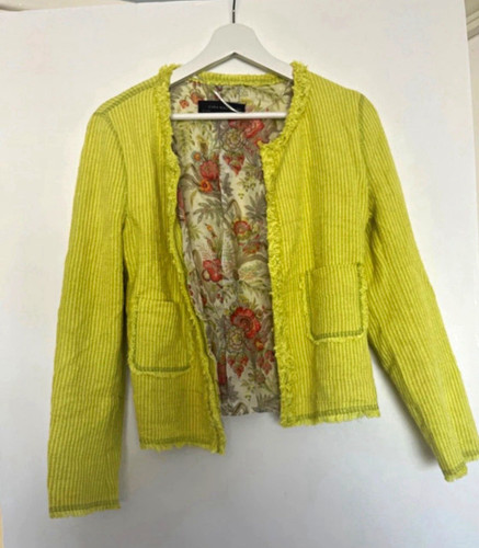 Zara woman yellow - yellow, fringe