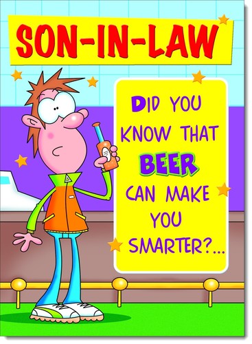 Doodlecards son law - doodlecards, son-in-law