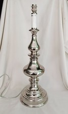 Large silver chrome metal