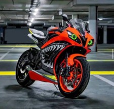 UK Injection Mold Fairing for Orange Gray Black 2006-2007 YZF R6 Yamaha a0119