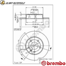 2x BRAKE DISC 08.7627.75 FOR OPEL MERIVA/VAN/MPV ZAFIRA/Box/Body/MPV/FAMILY  