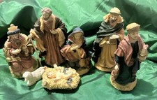 Nativity Figures Seven Resin