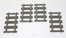 Lego 2865c01 Train, Track 9V Straight x4 pieces (L12)