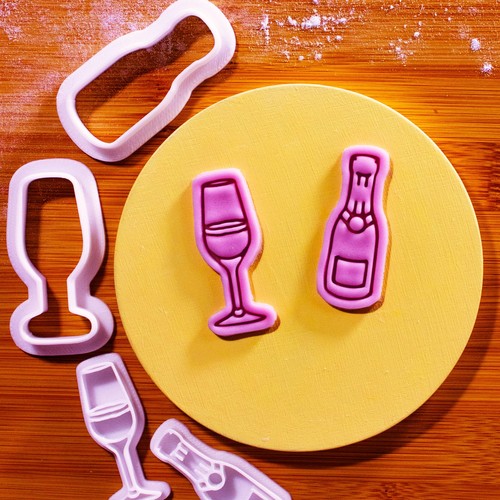 Champagne bottle flute glass - champagne,