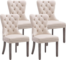 KCC Velvet Dining Chairs Set