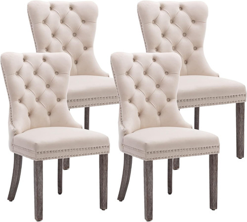 Kcc velvet dining chairs set - kcc,