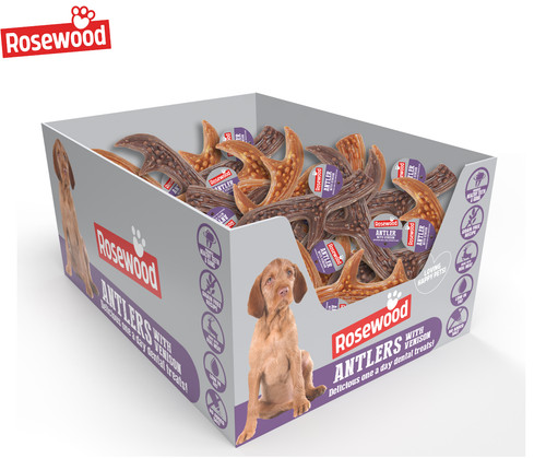 Rosewood venison antlers dog - rosewood,