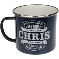 Enamel Personalised Coffee Mug