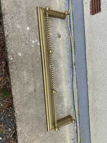 Brass fire fender with - brass,