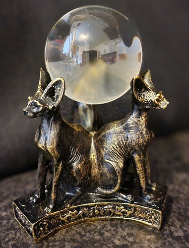 Egyptian resin sphinx - egyptian,