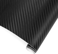 Black carbon fibre vinyl - black,