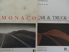 1991 Dodge Monaco Owners Manual - Original