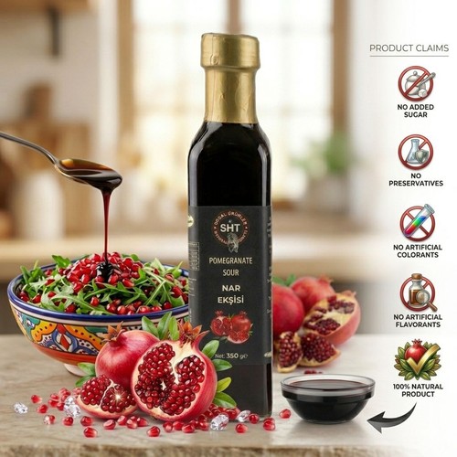 100 natural sour pomegranate - %100,