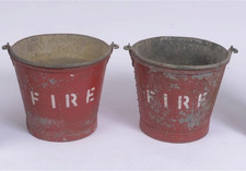 Set of 2 Pair Vtg Red Metal