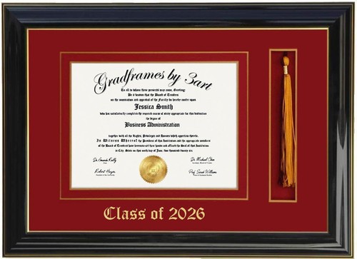 Custom diploma frame with - diploma,