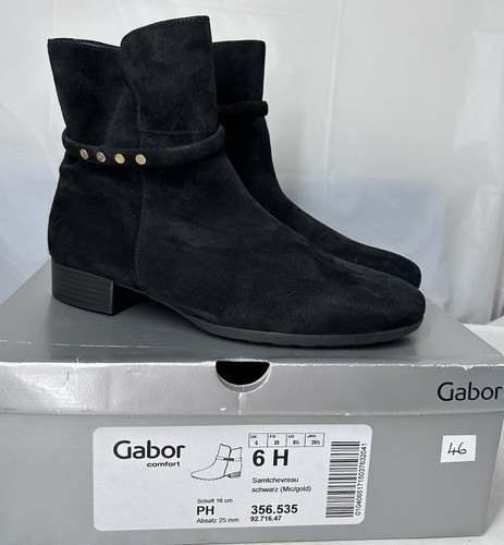 Gabor comfort black suede - comfort,