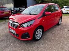 2017 Peugeot 108 Active 1.0 pet 64065 mls  accident damage salvage spares repair