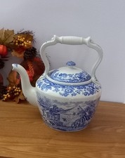 Spode Blue Collection  Extra Large Tea Kettle. Limited Edition. 31 Cm Tall