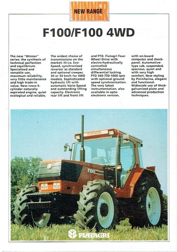 Fiat f100 tractor - fiat, (4x2
