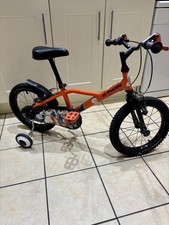 B'TWIN 16" Kids Bike - Orange - With Stabilisers! Perfect for Learning to Ride!