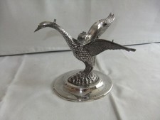 Antique Spanish Silver Plated Swan Brandy Glass Warmer Height 12x13x12 cm