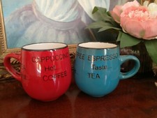 2 X RUSTIC STONEWARE TEA