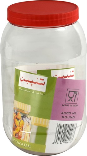 Plastic jars with lids 4000ml - plastic,
