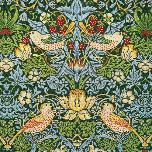 Tapestry fabric green william - tapestry,
