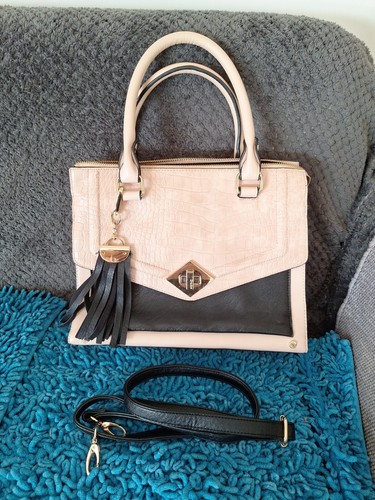 Dune handbag cream zip inner - zip,