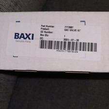 Baxi Gas Valve Kit 7772687