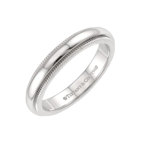 Tiffany milgrain band ring - milgrain,