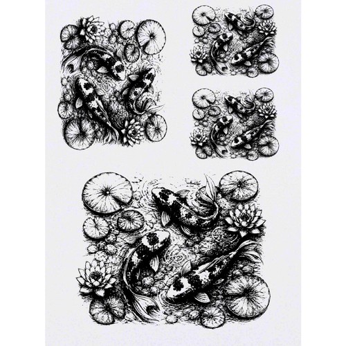 Koi temporary tattoos - x,