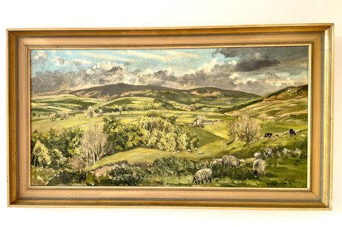 Original oil painting - , signed